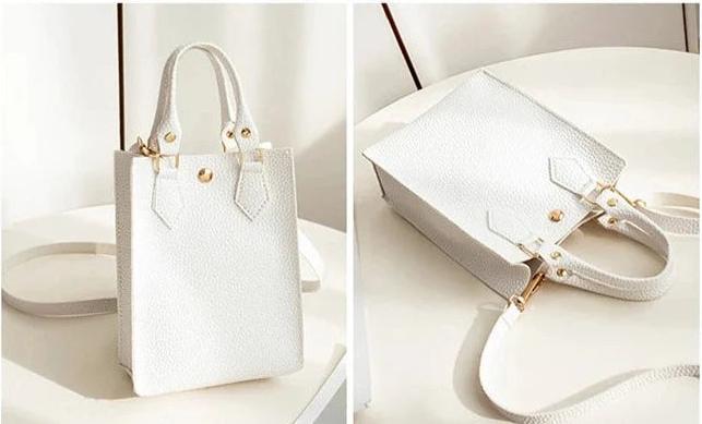 Image du produit Only-Bags.Store Sac à main Mode Simple Grande Capacité Motif Lychee Une épaule Cosmétiques Crossbody