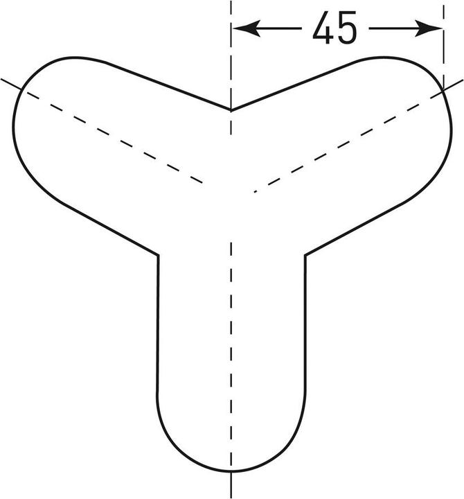 Produktbild Moravia Kantenschutz KREIS Aussenecke 3-schenkelig, selbstklebend