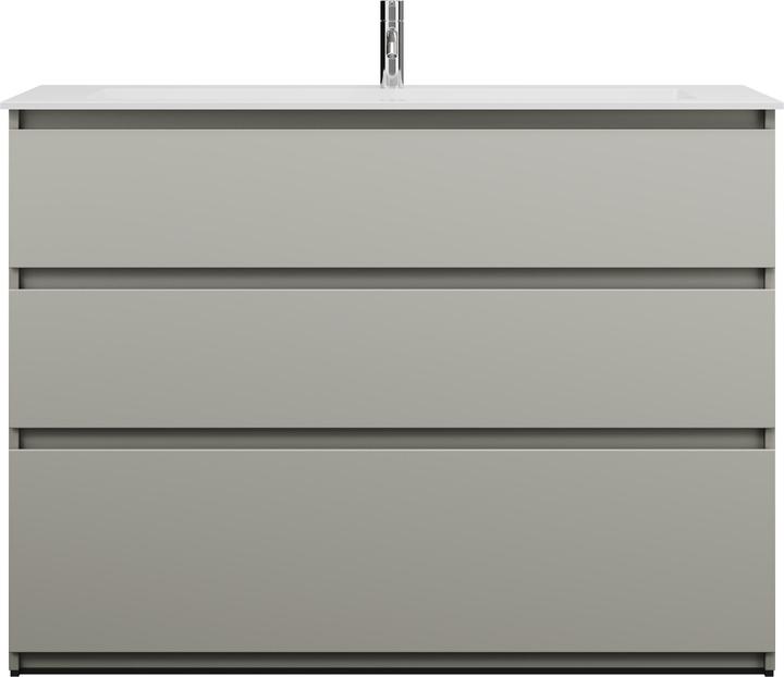 Immagine prodotto burgbad Lavabo in getto minerale Lin20 colore bianco lucido incluso mobiletto profondità 495 mm 3 c