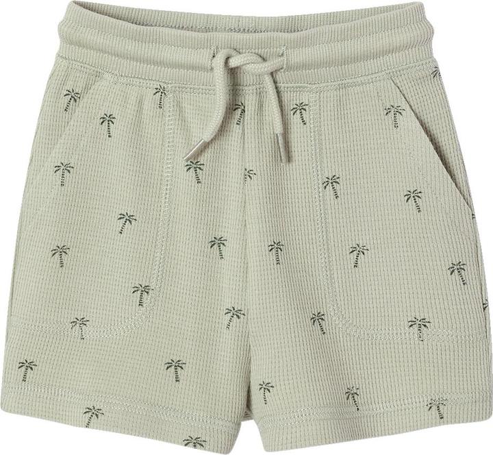 Vertbaudet Bio-Kollektion: Baby Shorts aus Waffelpikee mit Palmen (74)