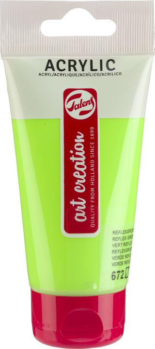 Actual product image Talens Art Creation Acrylfarbe, Tube 75 ml, Reflexgrün 672 (Reflex green, 75 ml)