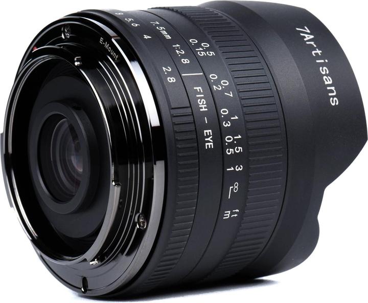 7artisans Festbrennweite 7.5mm F/2.8 Fisheye Mark II – Canon RF (Canon RF, APS-C / DX)