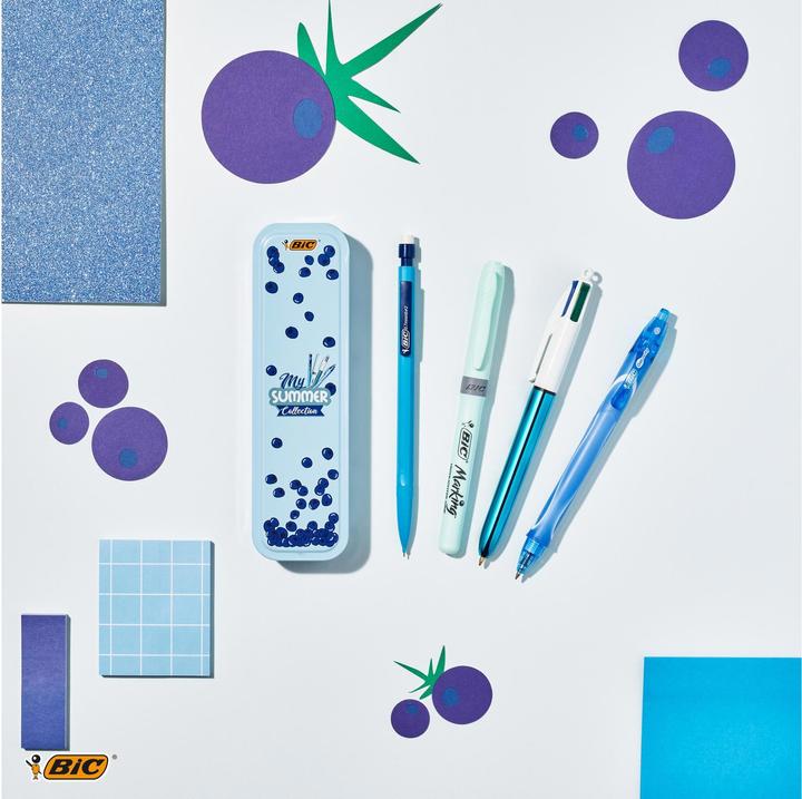 Image du produit Bic Summer Metal Box (Bleu, blanc, 5 x)