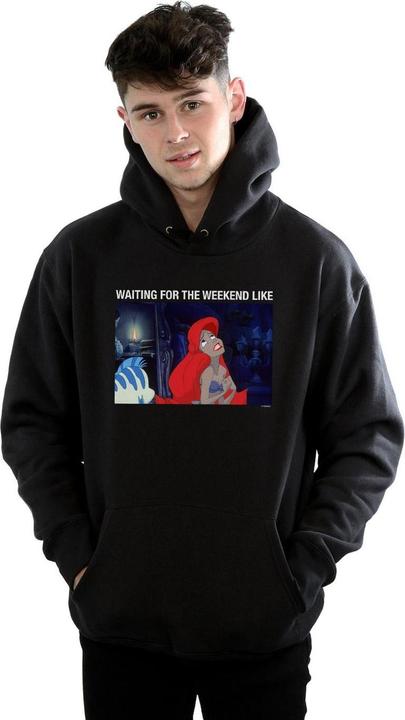 Immagine prodotto Disney The Little Mermaid Waiting For The Weekend Felpa con Cappuccio Uomo (4XL)