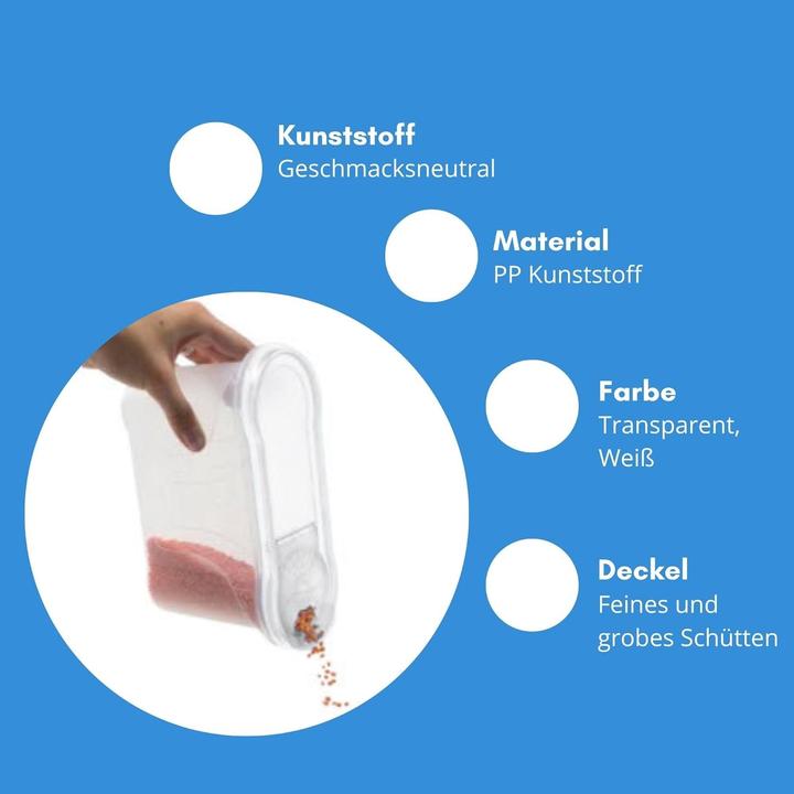 Produktbild Novaliv Schüttdosen 4 STÜCK Vorratsdose zum Streuen 1,3 Liter - Masse (LxBxH): 22 x 13 x 8,5 cm - Dos (1.30 l)