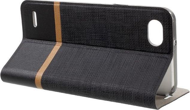 Image du produit MU Classic Housse en cuir avec lame en acier cousue (LG Q6, LG Q6+)