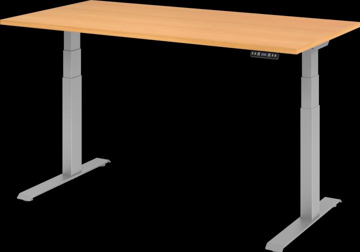 Produktbild Hammerbacher UPLINER-K-Schreibtisch, elek. verstellb,640-1290mm, BxT 1600x800mm, Buche-Dekor (1600 x 800 x 640 mm)