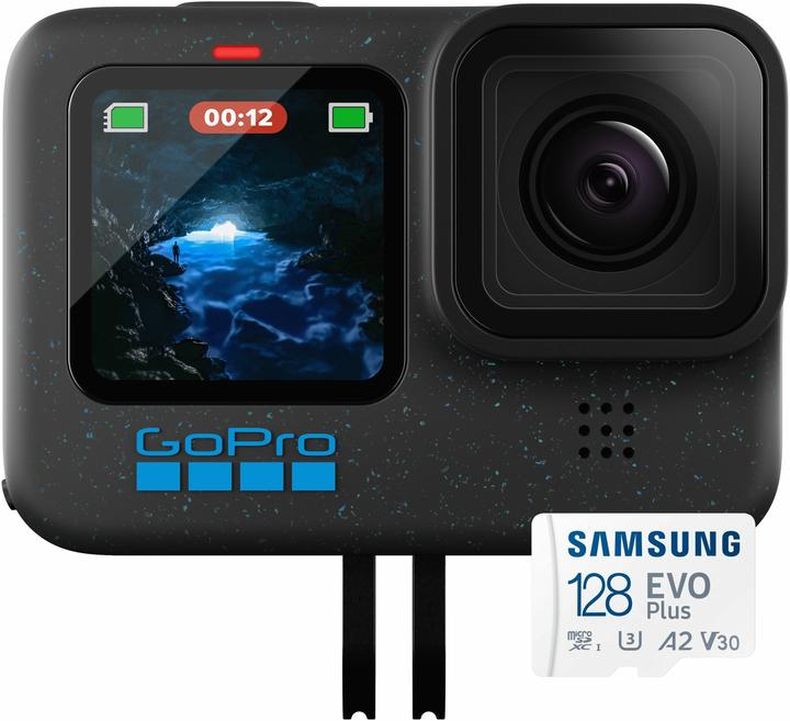 HERO12 Black (inkl. 128 GB MicroSDXC-Karte) (60p, Bluetooth, WiFi)