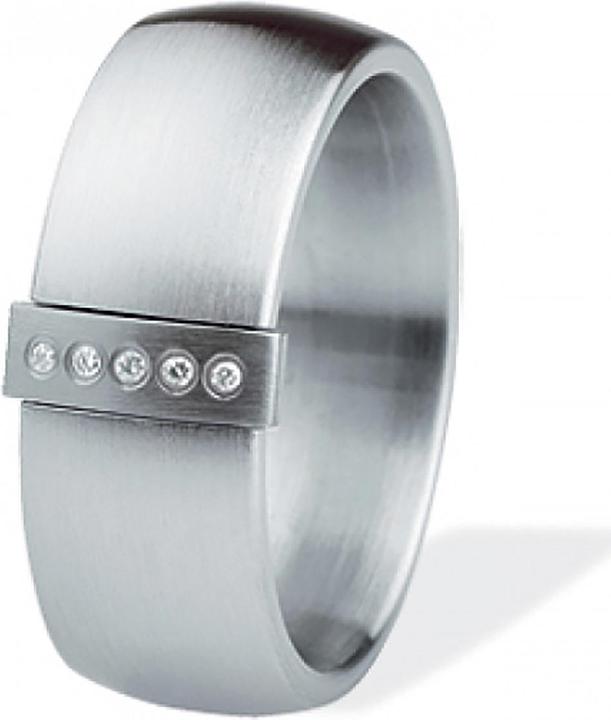 Xen Bandring Navette mit 5 Brillanten 0,06 ct. TW/vs (51)