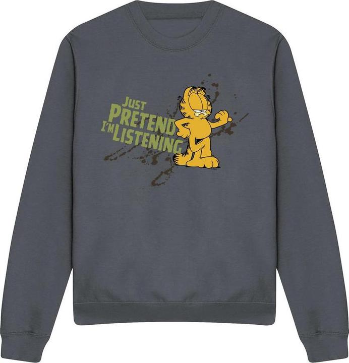 Immagine prodotto Garfield Just Pretend I'm Listening Felpa Adulto Unisex (L)