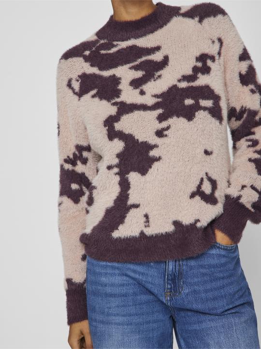 Vila Gemusterter Strickpullover