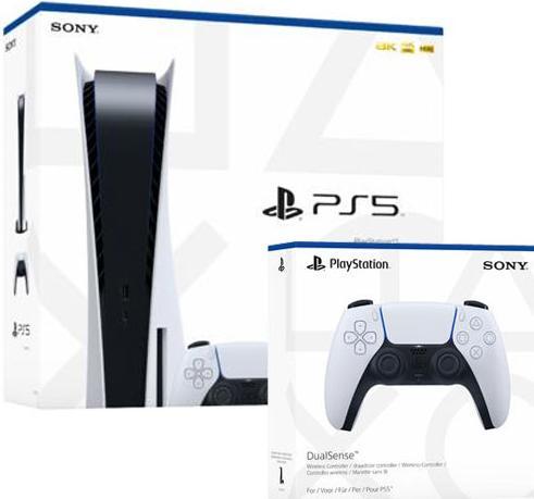 Produktbild Sony PlayStation 5 mit zweitem DualSense Wireless-Controller