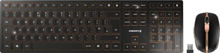 Image du produit CHERRY DW 9100 SLIM Clavier RF sans fil + Bluetooth QWERTY Anglais Noir (ING. Int., Sans fil)