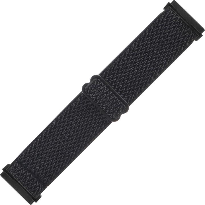 Produktbild Cover-Discount Fitbit Versa 4 / Sense 2 - Nylon Ersatzarmband schwarz (Nylon)