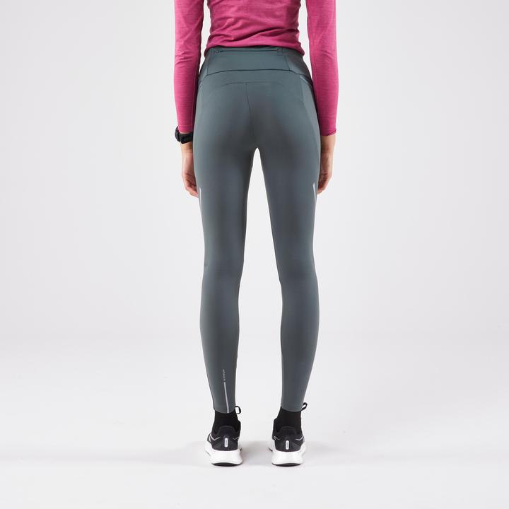 Image du produit Kiprun Maillot de course long femme - Run 500 Warm vert (W26/L30)