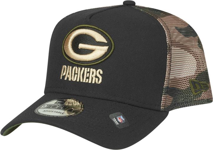 Actual product image New Era Snapback Trucker Cap - Green Bay Packers wood camo (One size)