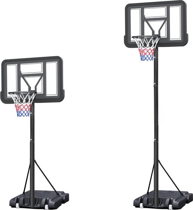 Dönges Basketballkorb, höhenverstellbar 2,3m - 3,05m, mit Ball und Luftpumpe
