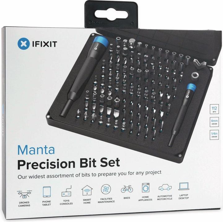 Immagine prodotto iFixit Manta Precision Bit Set (PH00, PH2, PH1, PH0000, PH0, PH3)