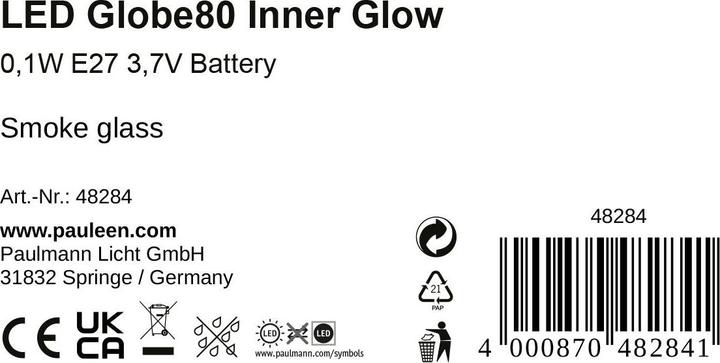 Nährwerte und Zutaten Pauleen Globe Inner Glow (E27, 0.20 W, 3 lm, 1 x)