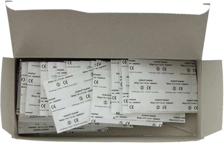 Actual product image Söhngen aluderm aluplast elastic plaster strips 1.9x7.2cm, 100 pcs., single (100 x)