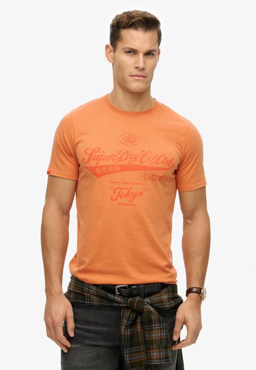 mottled rust orange