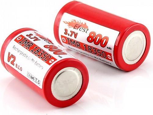 Actual product image Efest Akku IMR 18350 V2 (Pluspol erhöht) (18350, 800 mAh)