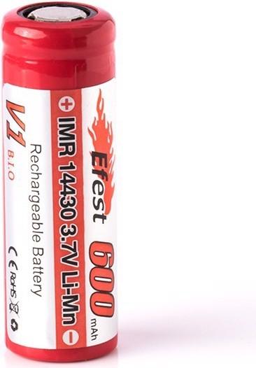 Produktbild Efest Akku IMR 14430 (Pluspol flach) (1 Stk., 14430, 600 mAh)