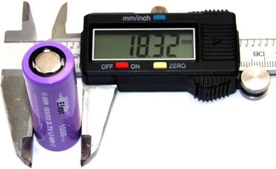 Produktbild Efest Akku Purple IMR18500 ungeschützt (1 Stk., 18500, 1000 mAh)