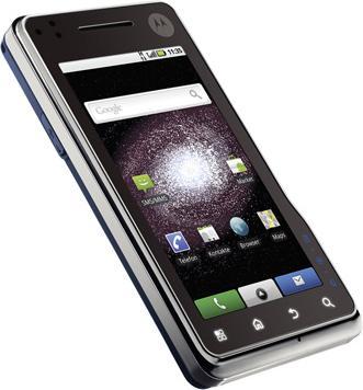 Productafbeelding Motorola Milestone XT720 - Zilverblauw (150 GB, 3.70", 8 Mpx, 3G)