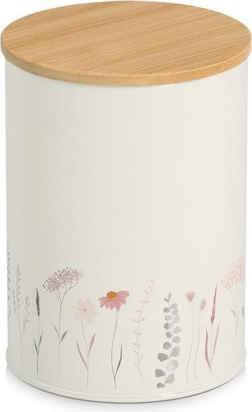 Produktbild Zeller Present Vorratsdose mit Bambusdeckel Flowers 1400 ml ø 11x16 cm (1.40 l)