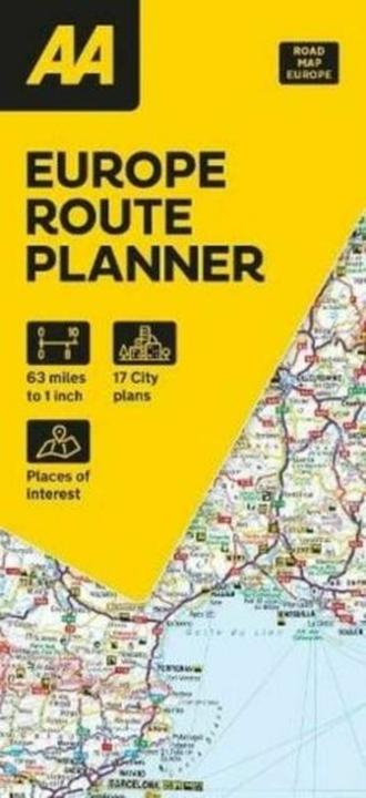 Produktbild AA European Route Planner Map