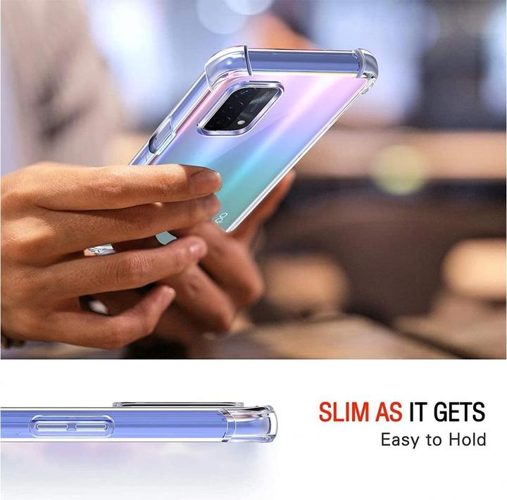 Actual product image Screenguard Oppo A54 5G Case Crystal Soft Airbag Bumper (Oppo A54 5G)