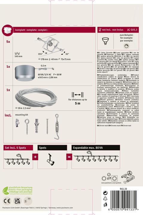 Image du produit Paulmann Système filaire MacII