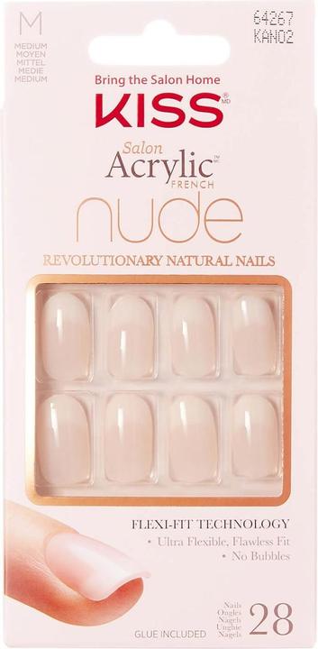 Actual product image KISS Nails - Salon Acrylic Nude Graceful (Artificial nails, Beige)