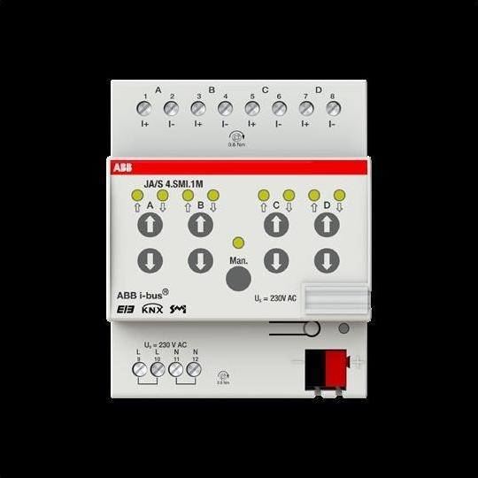 Actual product image ABB JA/S4.SMI.1M JA/S4.SMI.1M Blind actuator Man, 4F, SMI (Shutter actuator)