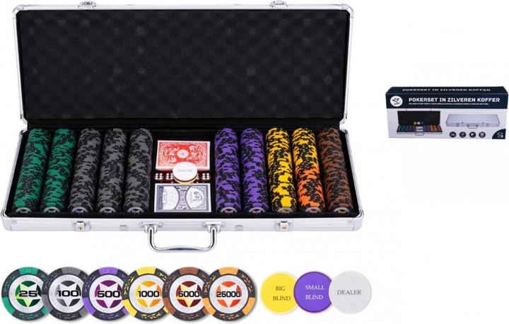 Actual product image Bicycle Poker-Set im Silberkoffer, Hohe Einsätze