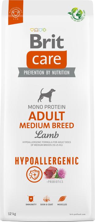Image du produit Brit Care Hypoallergenic Adult Medium Breed Lamb - Nourriture sèche pour chiens - 12 kg (Adulte, 1 pcs, 12000 g)