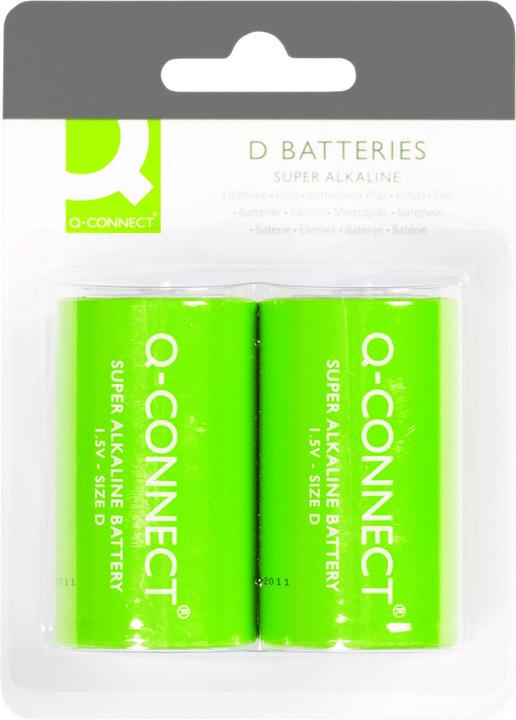 Produktbild Q-Connect Alkaline (2 Stk., D, 12500 mAh)