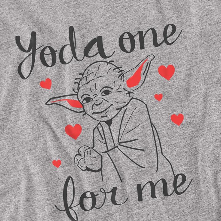 Produktbild Star Wars Yoda One For Me TShirt Valentinstag (L)