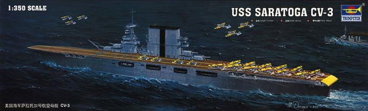 Actual product image Trumpeter USS Saratoga