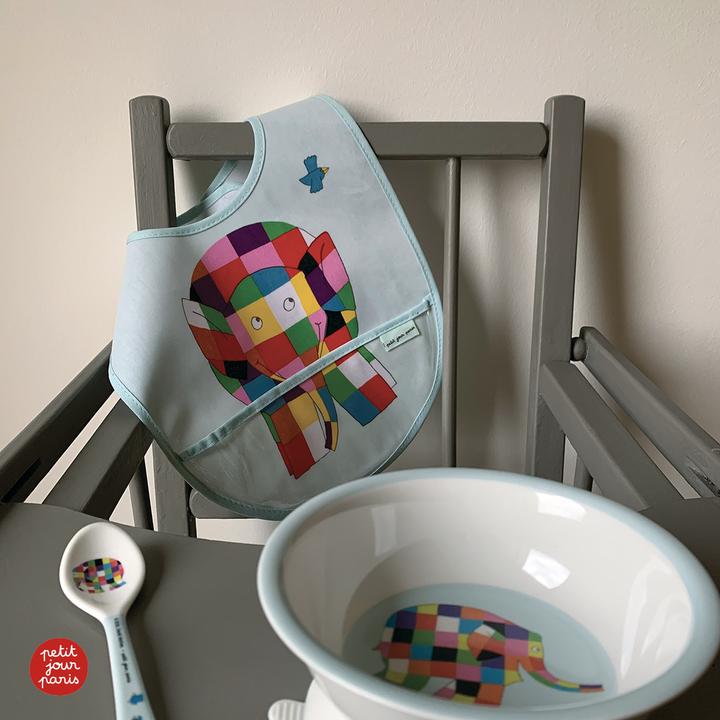 Image du produit Petit Jour Paris bavoir toile cirée bébé elmer (6 mois)