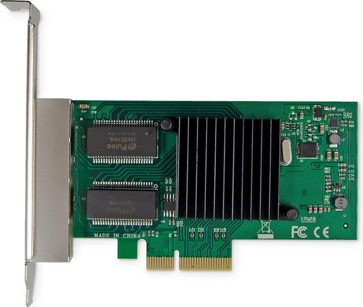 Produktbild Digitus Netzwerkkarte 4Port RJ45 Intel I350 Server NIC (Mini PCI Express)