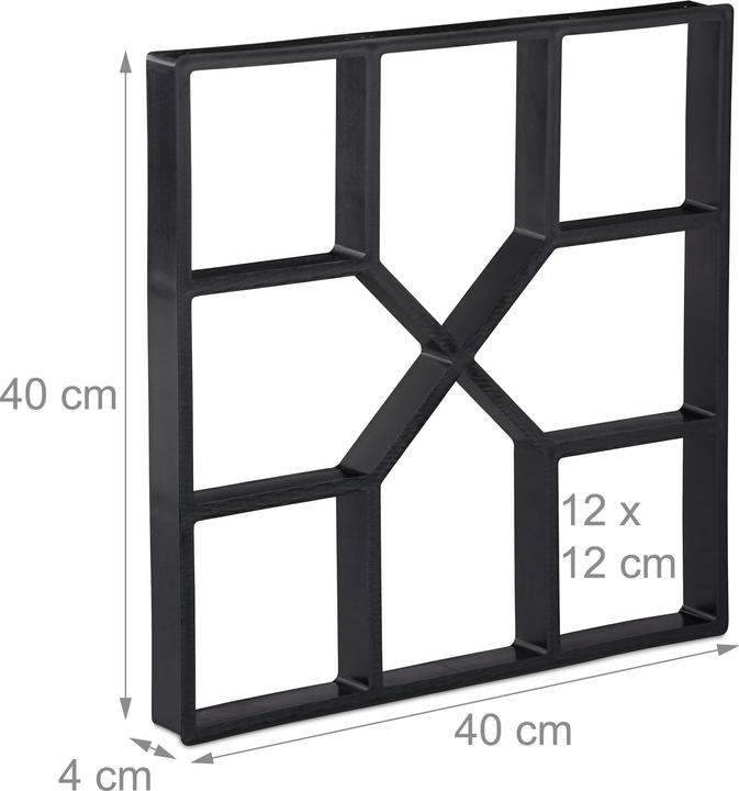 Produktbild Relaxdays Betonform (40 x 40 x 4 cm)