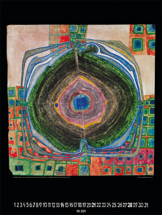 Produktbild Hundertwasser Bildkalender Art (48 x 65 cm, Deutsch)