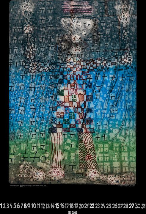 Produktbild Hundertwasser BILDKALENDER ART 49x65 (Harter Einband, Deutsch)