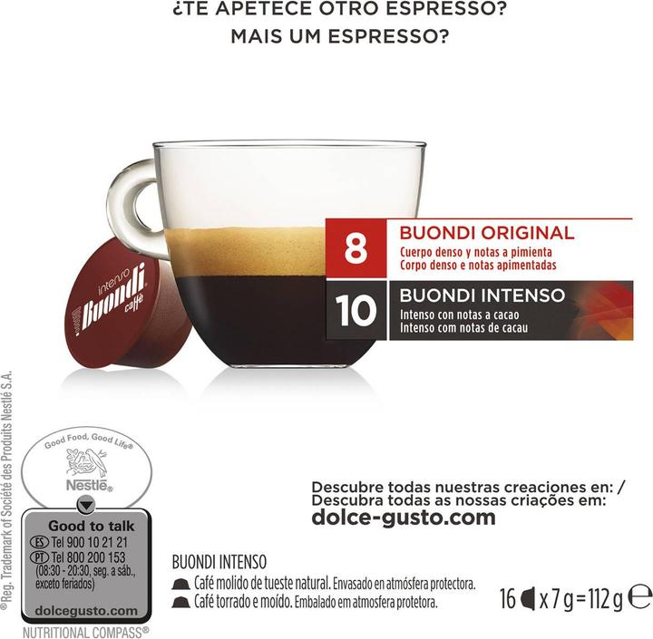 Immagine prodotto Nescafé Dolce Gusto Buondi Intenso (16 x Porta.)