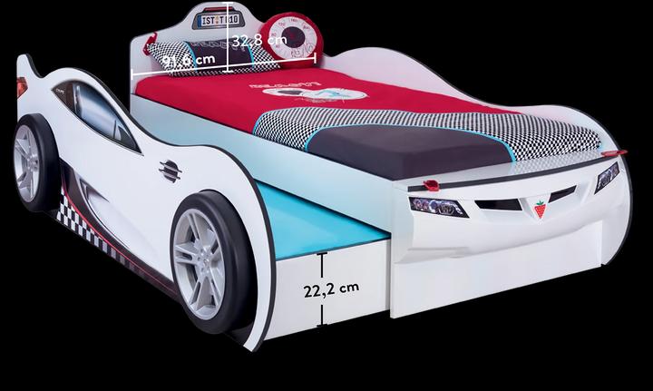 Actual product image Cilek Car bed Coupe for 2 (90 x 190 cm)