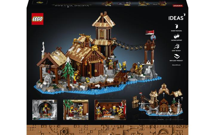 Actual product image LEGO Ideas Viking Village (21343, LEGO Ideas, LEGO Rare Sets)