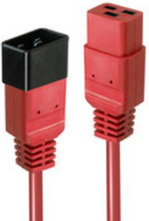 Produktbild Lindy 2m IEC C19 auf IEC C20 Verlaengerung rot (2 m, C19)