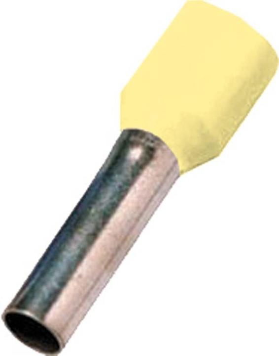 Intercable 1000 Stück Aderendhülse 0,25qmm hellgelb ICIAE0256HGE / 558094